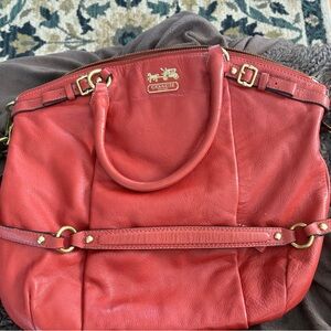 Coach Burnt Orange Leather Bag